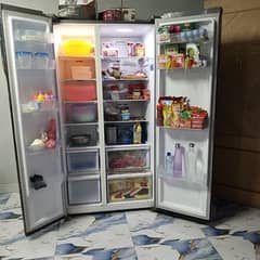 Samsung glass double door fridge for sale