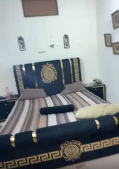 Bed  2 side tables  Dressing table