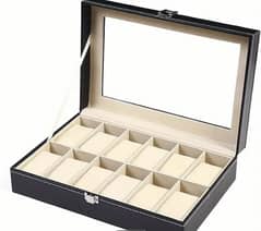 Wooden Solid 12 watches box