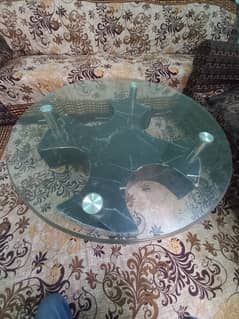 Center table , Coffee Table , Glass is ok but Frame is loose