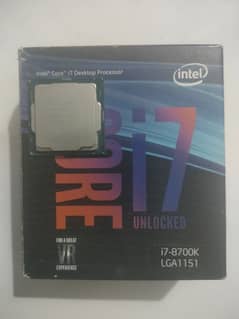 Intel i7 8700k 4.7 GHz Unlocked Processor with Cpu cooler