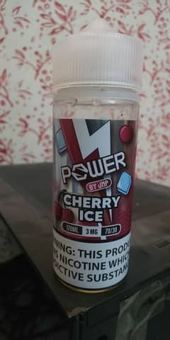 power UK brand cherry ice vape/pod flavour