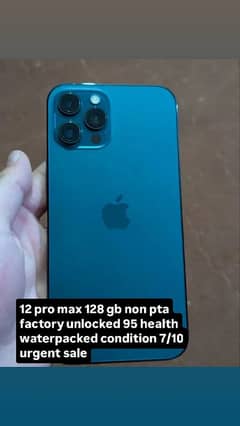 12 pro max 128 gb factory unlocked non pta