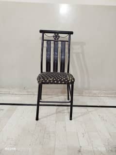 6 Strong Steel Dining Chairs – Budget Friendly