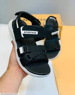 Men's rexine  fancy sandals sports  black