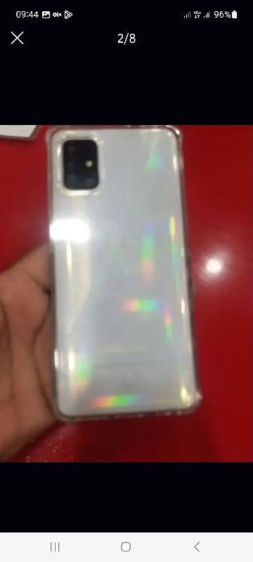 Samsung A51 with box sealed set Like new 6/128  reead add full 0