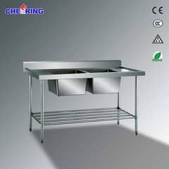 Working tables sink gantry table under counter chiller pizza oven