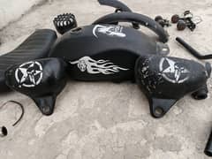 cafe racer all  parts available  !! only one month used  !!