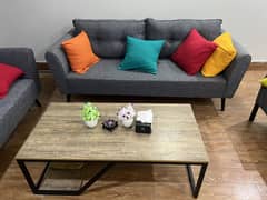 Habbit Sofa set  + Center Table + cushions