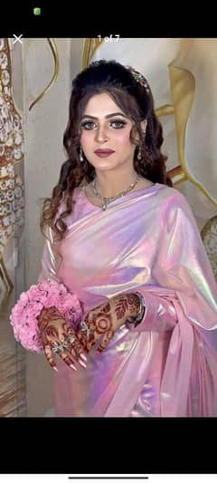 Beautiful moonlight rainbow shiny saree most stylish & trending