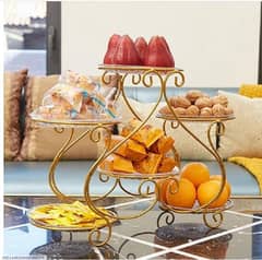 Golden Iron Plate 1 Pcs pack for stylish serving