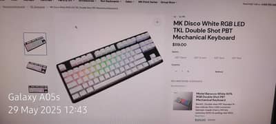 MK Disco rgb mechanical keyboard