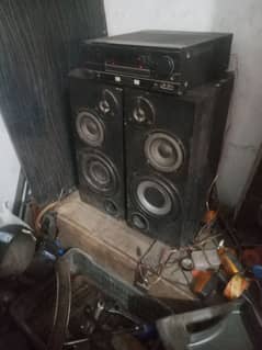 kenwood amplifier and woofer speaker