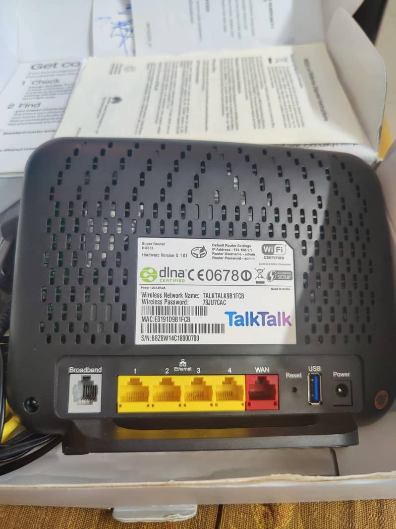 internet router talktalk 4