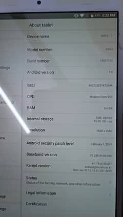 Huawei MediaPad M3 (Model: D-01J)