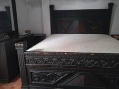 double bed with new mattress for sale urgent