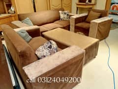 slightly used sofa set 3 2 1 seater call 03124049200