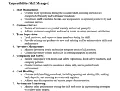 Shift Manager