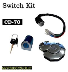 3 pcs bike lock kit