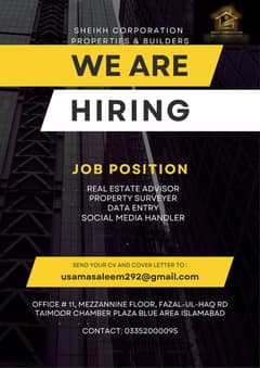 Job Opening: Real Estate Agent | Sheikh Corporation