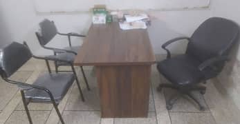 Chairs, Table and water dispenser