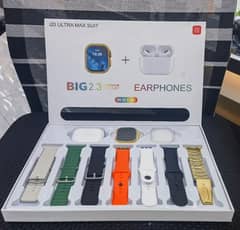 i20 Ultra Max Suit – 10-in-1 Smartwatch & Earbuds Combo