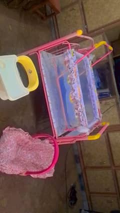 Baby Cot, Baby Seat & Lunch Table – All in One Bundle |Great Condition