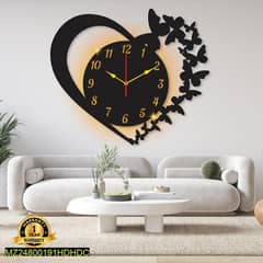 Fancy wall clock with lfairy lights