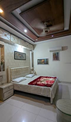 Single bed furnished flat available for rent Citi Housing Gujranwala