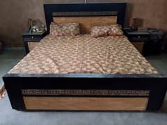 Bed&Dressing table and 2 sofa chairs with center sofa table