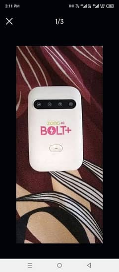zong 4g bolt+ wifi device