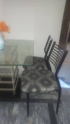 dinning table solid iron