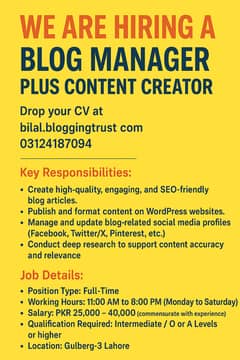 We're hiring a Content Writer & Blog Manager to join our growing team!