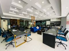 1900 Sq Ft Fully Furnished Office for Rent in Bahria Town Prime Location