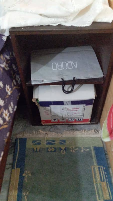 study table with CPU side table+ triangle wooden piece 2