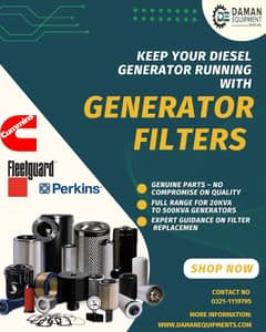Generator oil Filters of Perkins- genuine parts for peak perfomance