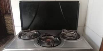 Stove of  3 large burners with 2 door Cabinet