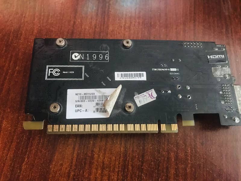 MSI Nvidia gtx 210 ddr3 1gb 1