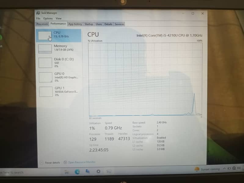 Hp Nvidia Graphics i5 4th Generation 8-256 ssd 8
