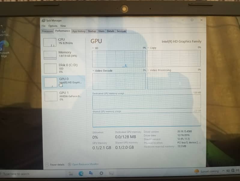 Hp Nvidia Graphics i5 4th Generation 8-256 ssd 11