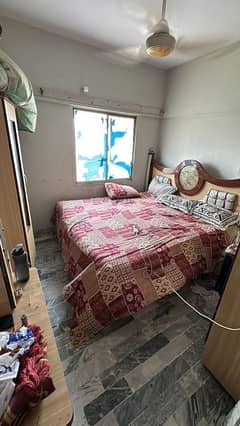 king size bed and mattress with vanity