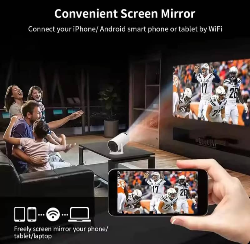 HHY300 Pro Smart Android Projector   Android 13    2/16 3