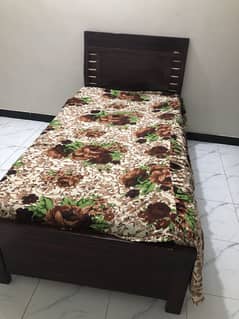 Single bed without mattress