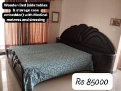 Pure Wooden Bed Set