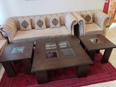 Wooden High-Class Heavy 3  pcs Centre Table Set