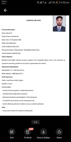 i need hotel job 03449270554