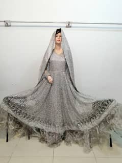 Long heavy mirror work bridal makxi