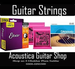 Guitar strings and accessories at Acoustica guitar shop