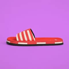 red slippers white lines