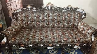 5 Seater Chinioti sofa set (Velvet touch poshesh)
